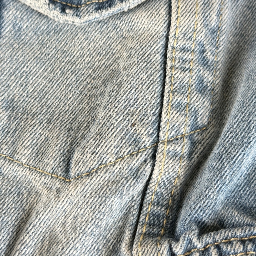 Fashion Nova Light Wash Denim Cutout Jumpsuit - Picture 4 of 8